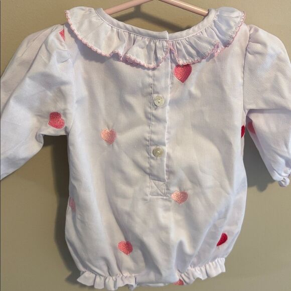 Lillie & Lilah White and Pink Heart bubble size 6 months - Picture 4 of 5